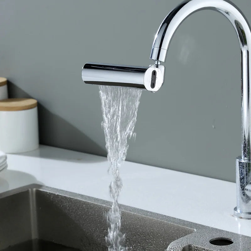 720° Waterfall Faucet Adapter – 4 Modes, Splash-Proof & Water-Saving
