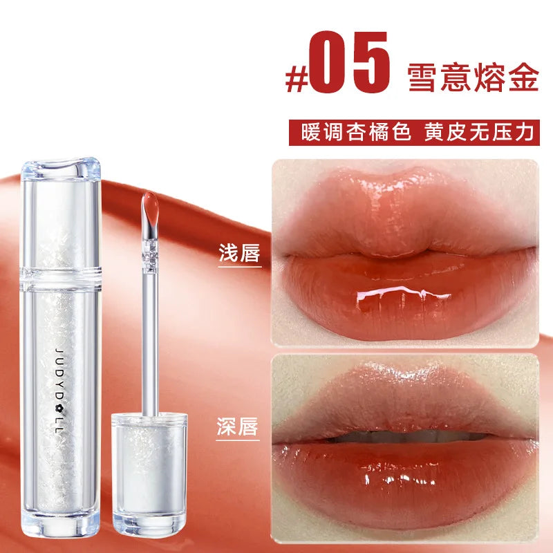 Judydoll Mirror Shine Lip Glaze – Watery Tint & Long-Lasting Color