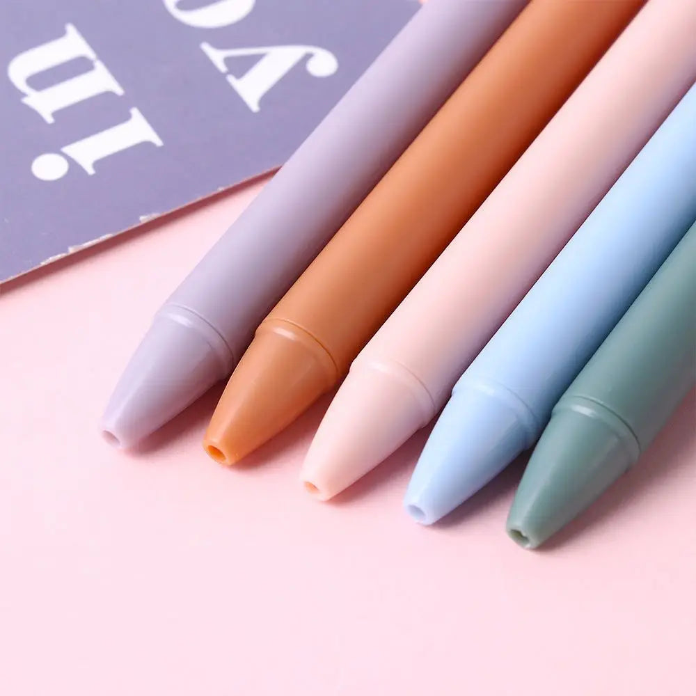 Smooth Office Gift 0.5mm Fine Funny Pens Press Pen Student Stationery Black Ink Pens Sign Pen Macaron Pens Manual Gel Pens Peaceful Pleasures Health and Wellness