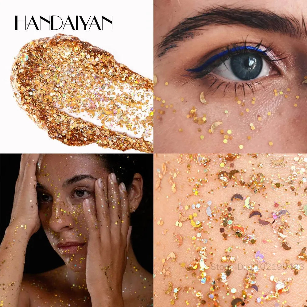 Face & Body Glitter Gel – Festival, Concert & Carnival Makeup