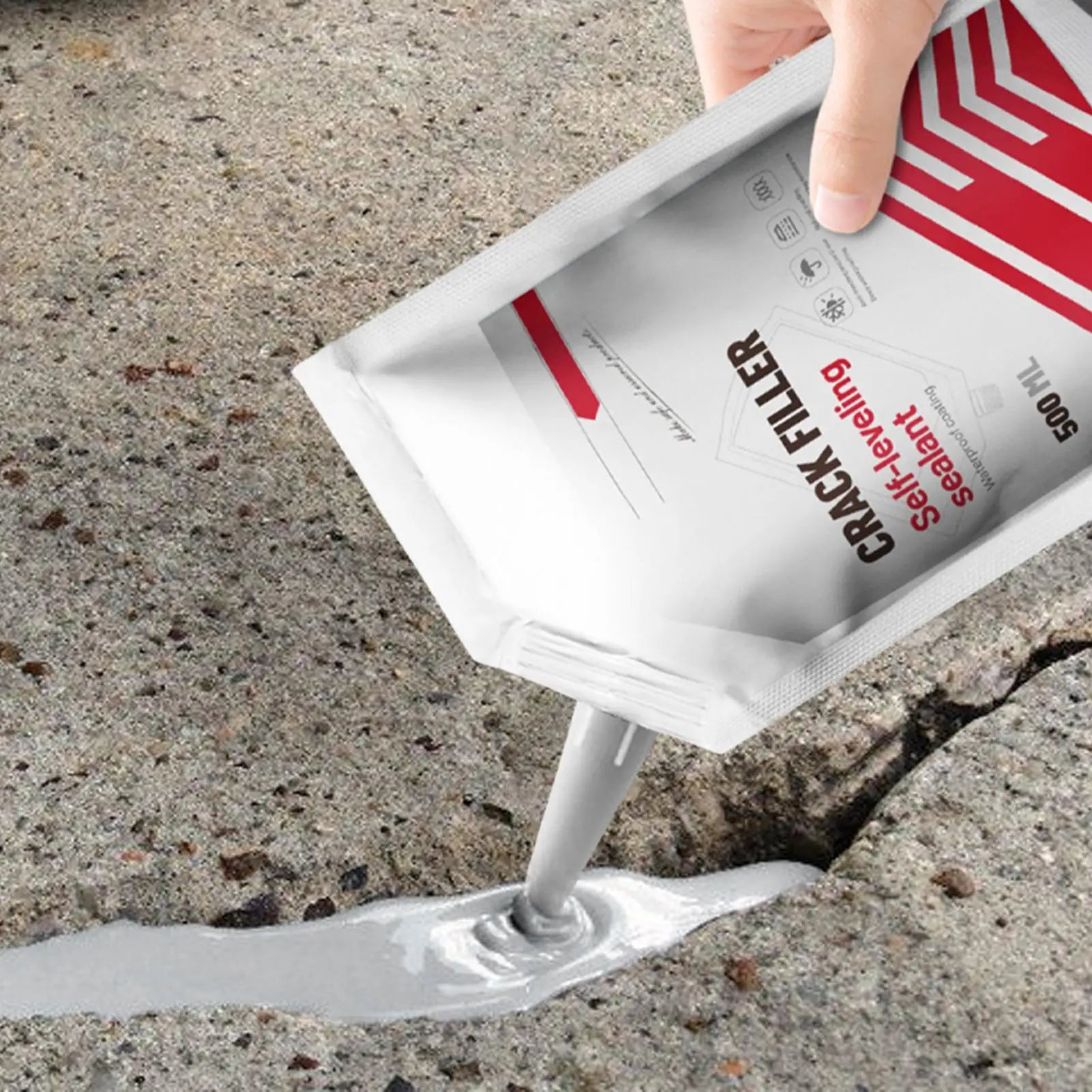 Concrete Crack Filler & Waterproof Joint Sealant Caulk 500ml Concrete Crack Sealant Peaceful Pleasures Health and Wellness