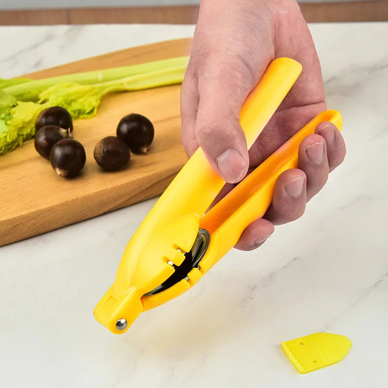 2 in 1 Chestnut Machine Chestnut Sheath Cutter Opener Clamp Cut for Nuts Cracker Stainless Steel Kitchen Accessories Gadgets Peaceful Pleasures Health and Wellness