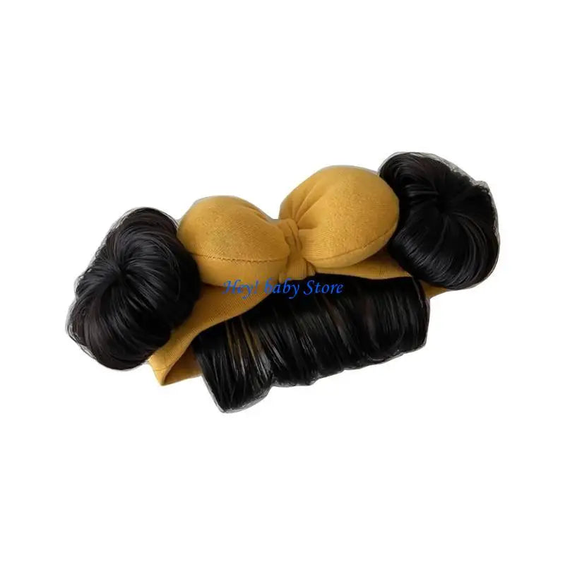 Baby Girl Bowknot Bun Headband | Cute Hair Accessory 0–2 Yrs