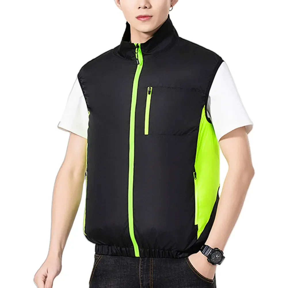 Electric Cooling Vest | 3-Speed Fan Vest for Summer Outdoor Peaceful Pleasures Health and Wellness Black XL spain