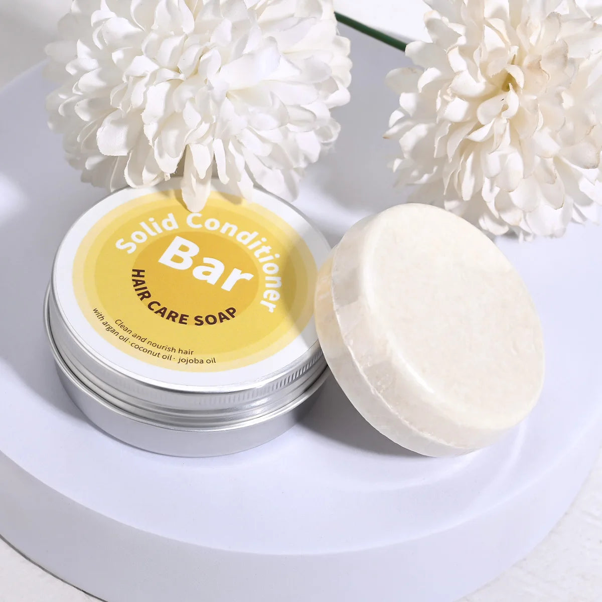 Plant Essential Oil Hair Conditioner Soap Rich in Argan Oil Coconut Oil Jojoba Oil Deep Hair Care Soap Used with Shampoo Soap Peaceful Pleasures Health and Wellness