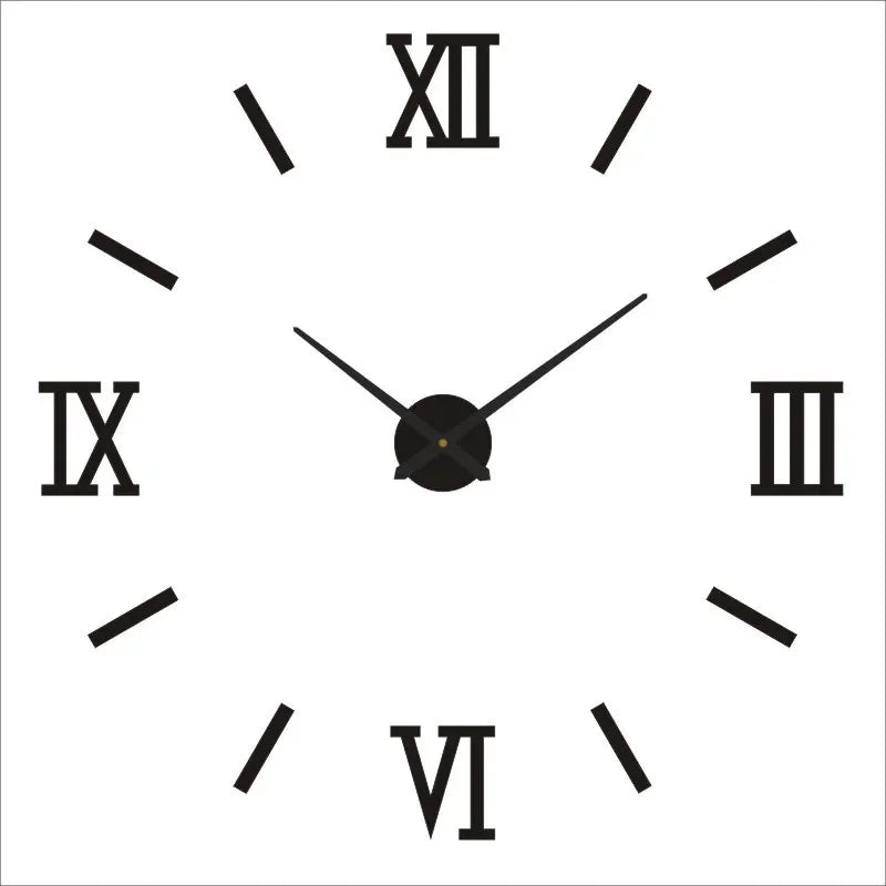 Large 3D Wall Clock Luminous Classic Wall Clocks DIY Digital Clock Wall Watches Stickers Silent Clock for Home Living Room Table Peaceful Pleasures Health and Wellness