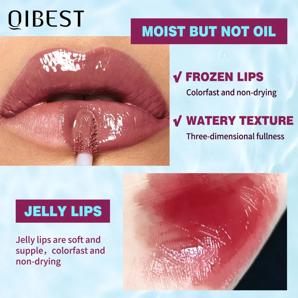 Qibest Original Moisturizing Lip Balm Lip Oil Gloss Care of The Lips Benetitnt for Lips Plumping Exfoliating Plumping Gloss Oil Peaceful Pleasures Health and Wellness
