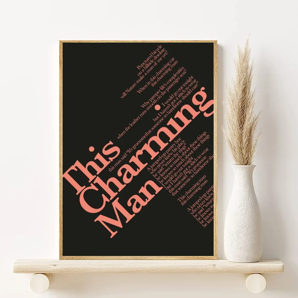 The Smiths Rock Band Minimalist Canvas Poster | Wall Art Print Canvas Wall Art Peaceful Pleasures Health and Wellness