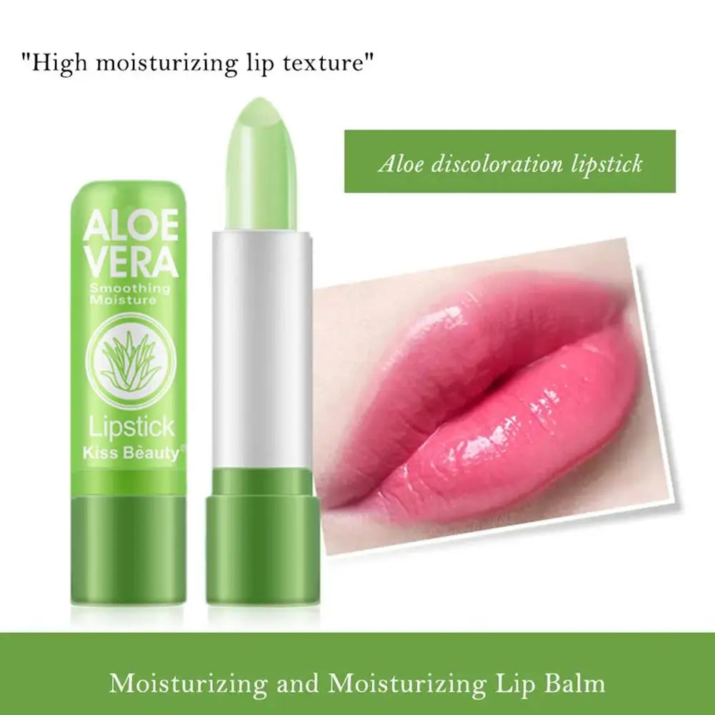 Aloe Vera Color-Changing Lipstick – Moisturizing Lip Balm Lip Care Peaceful Pleasures Health and Wellness