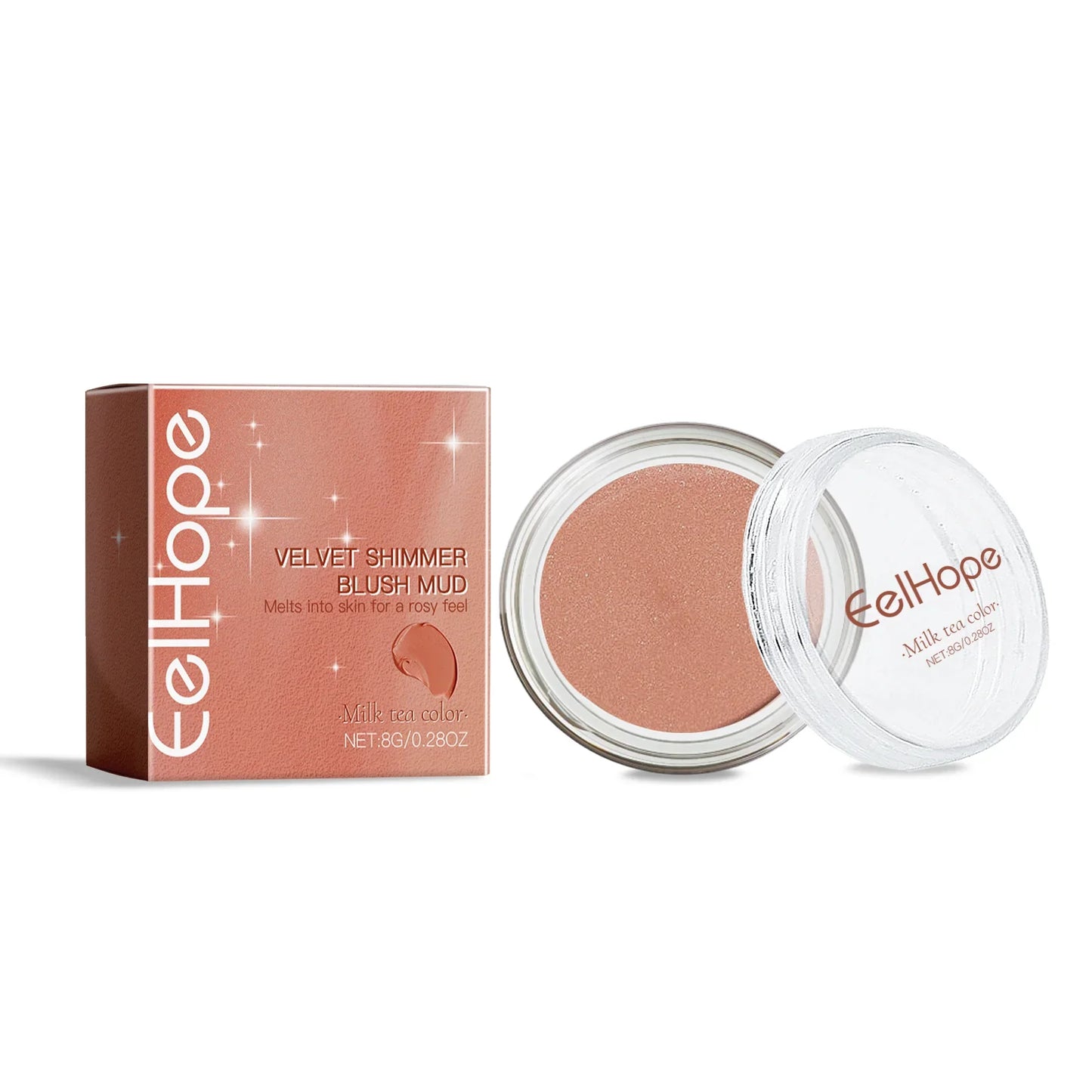 EELHOPE Velvet Shimmer Blush Mud – Cream Cheek Color Makeup