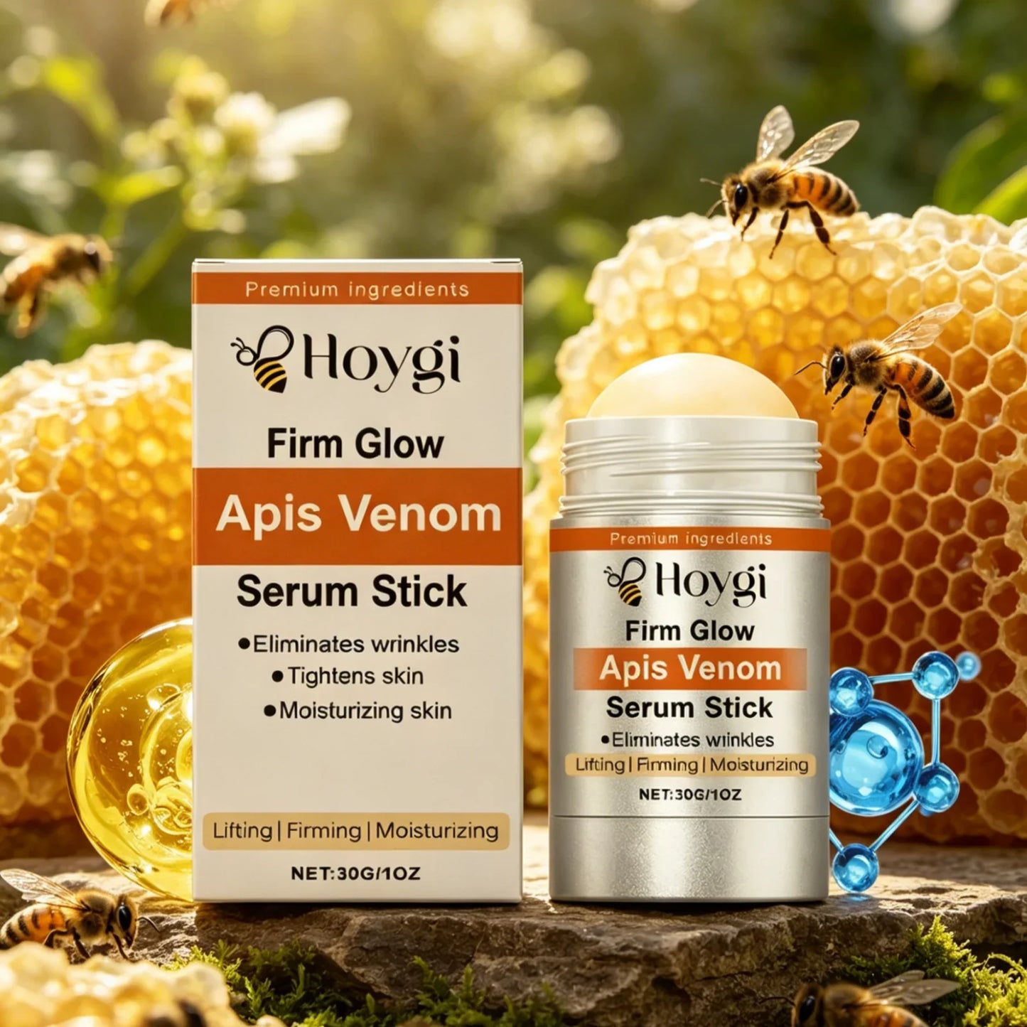 Hoygi Bee Venom Facial Serum Stick – Anti-Aging & Firming 30g