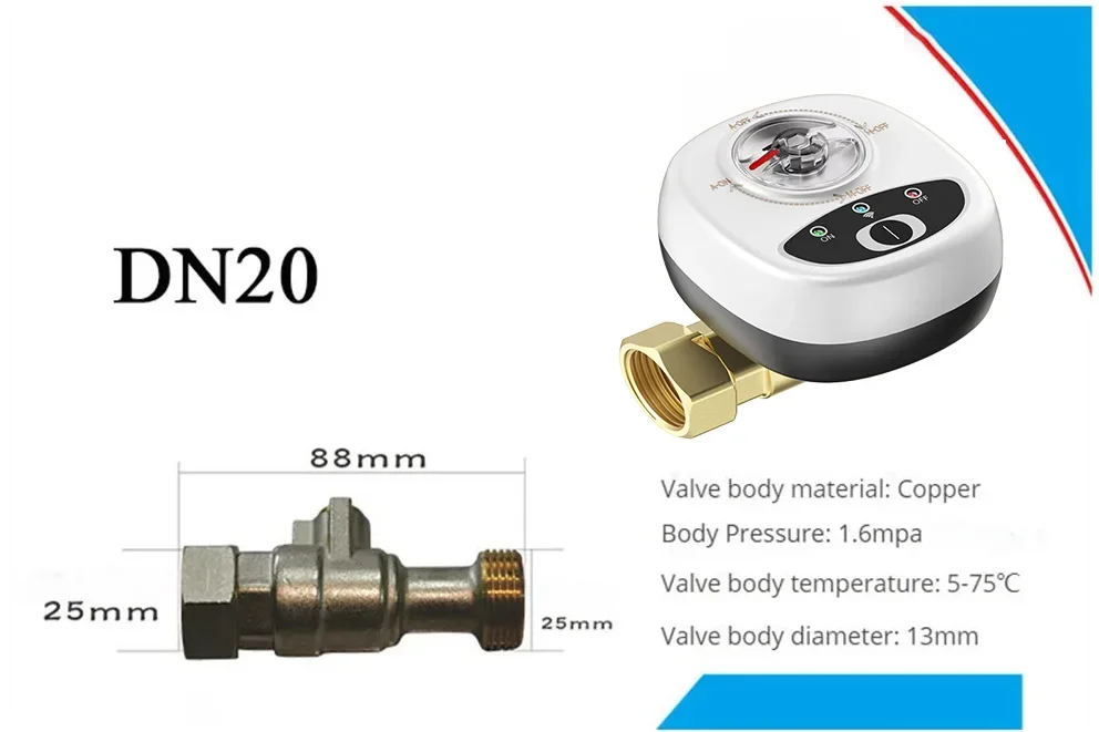WiFi Smart Water Valve – Voice, App & Timer Control Peaceful Pleasures Health and Wellness EU DN20 Manual
