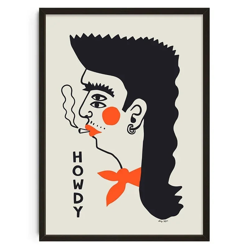 Retro Abstract Canvas Wall Art Print | Home & Living Room Decor