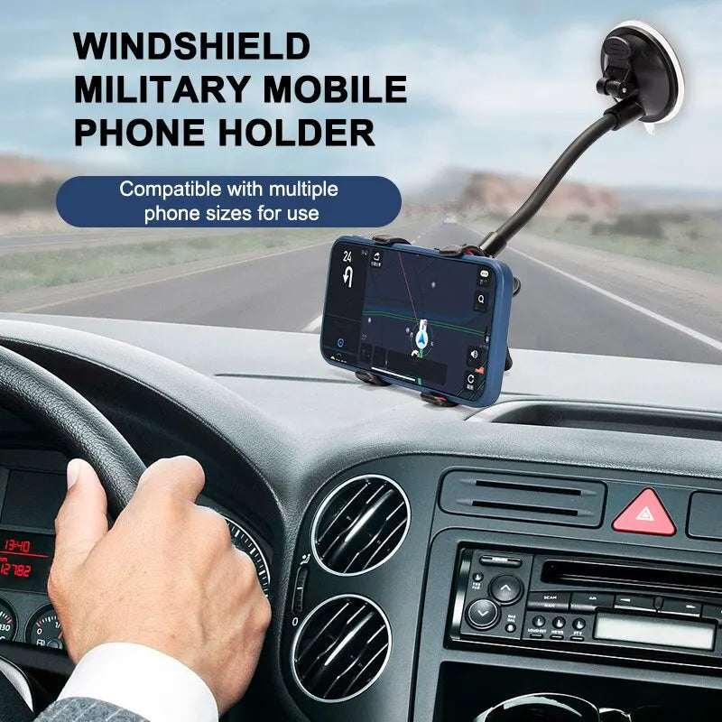 360° Car Phone Holder | Dashboard & Windshield Suction Mount