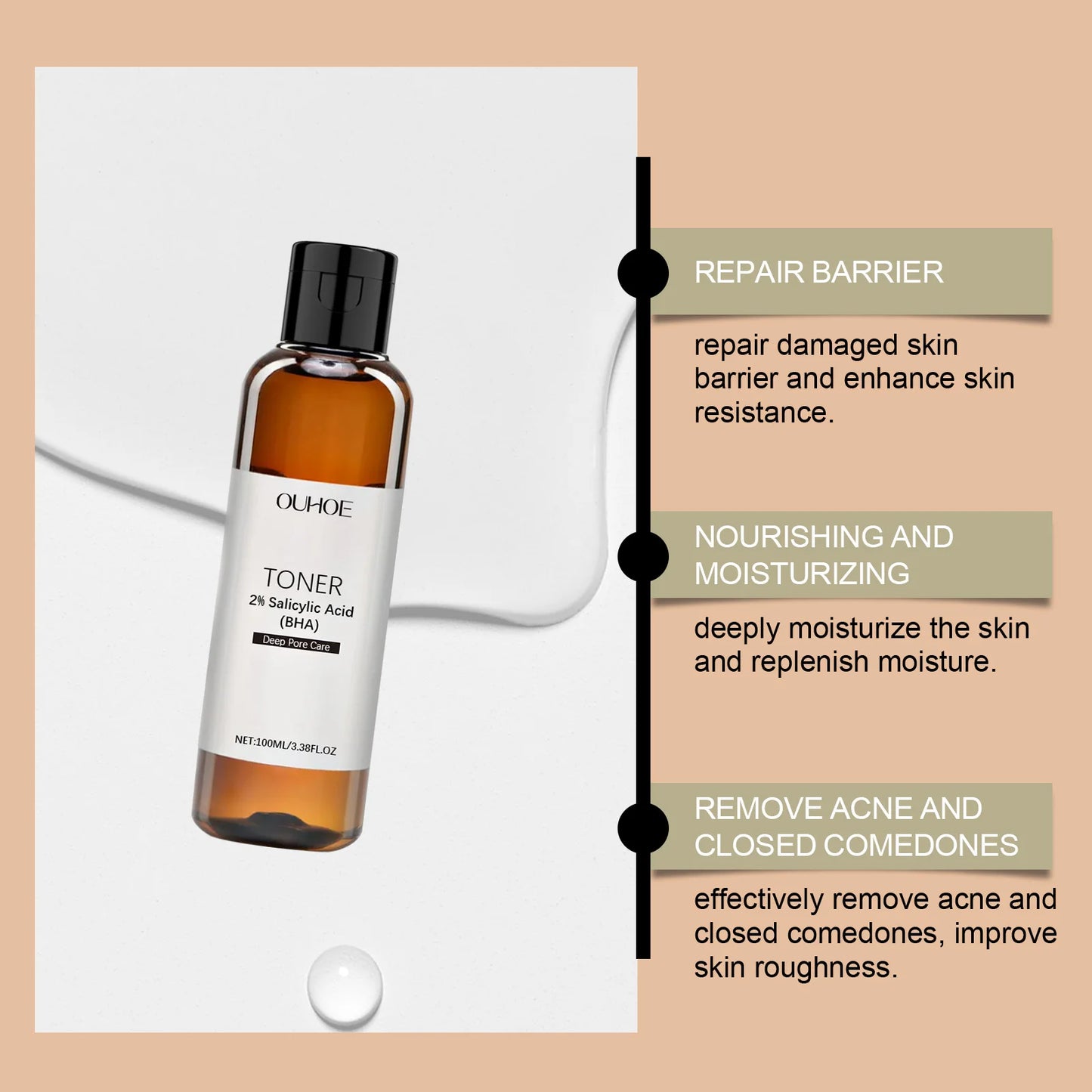 Salicylic Acid Toner – Acne, Pores & Oil Control | 100ml