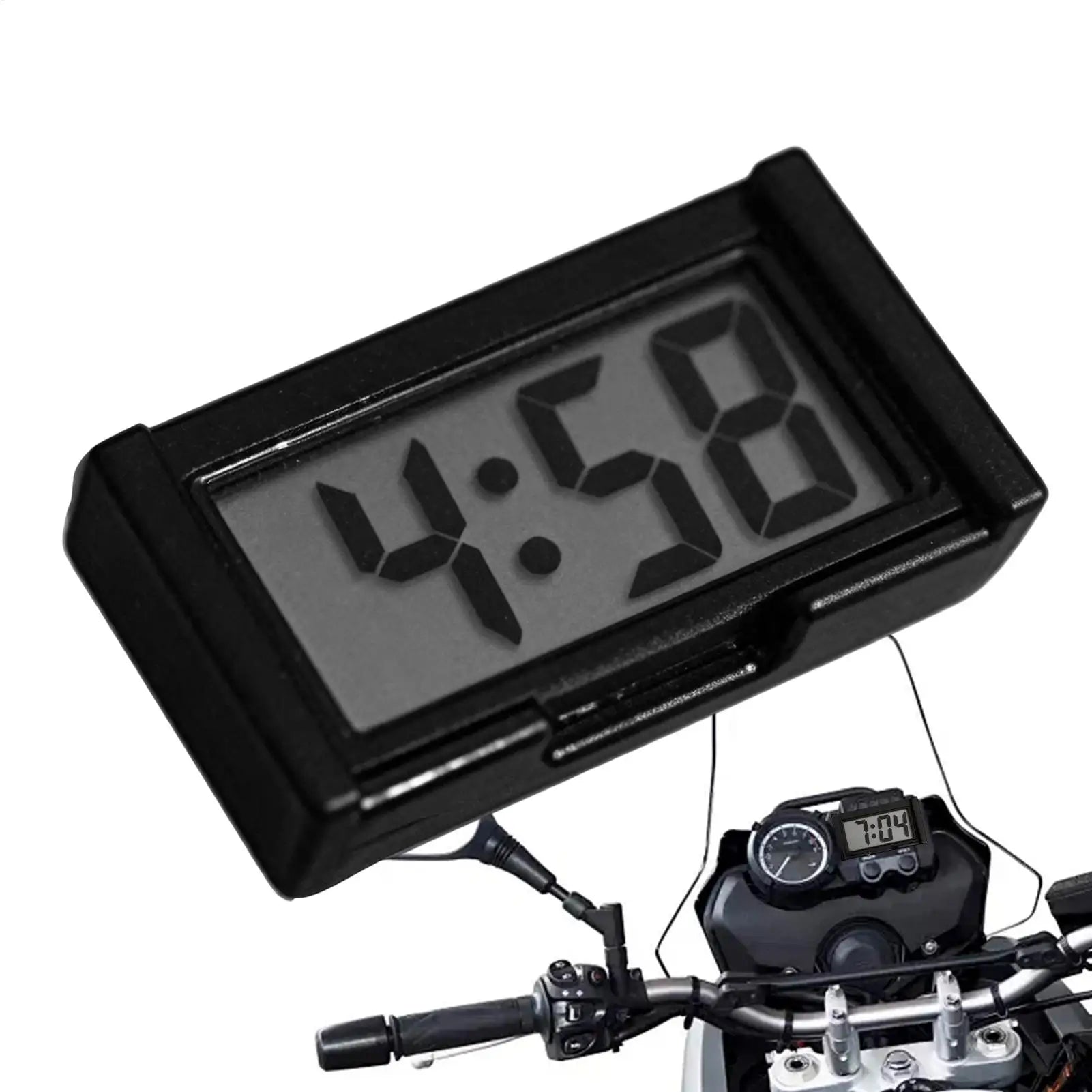 Dashboard Clock Adhesive Digital Watch Small Clock for Women Men Car Motorcycle Truck Boat Bike Classroom Fridge Peaceful Pleasures Health and Wellness