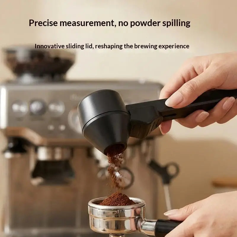 Sliding Leakproof Powder Scoop Funnel Spoon | Protein & Coffee