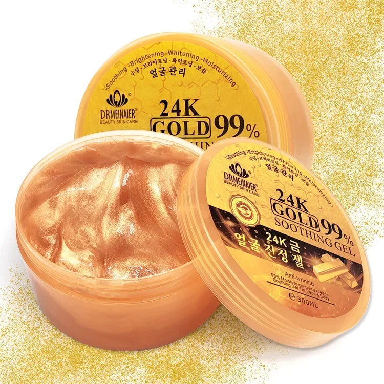 300ml 24K Gold Facial Gel – Moisturizing Anti-Wrinkle Brightening