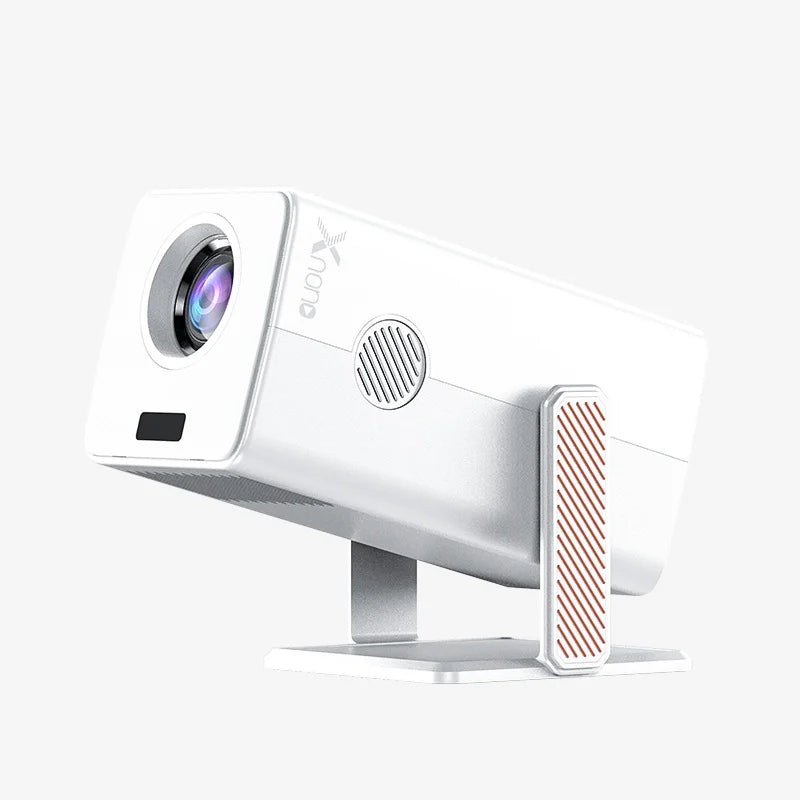 Portable Mini Projector Native 1080P 4K Supported Android 13 230ANSI 16GB RAM Auto Focus WiFi 5 BT5.2 Home Theater Projector Peaceful Pleasures Health and Wellness HM103-White-AU