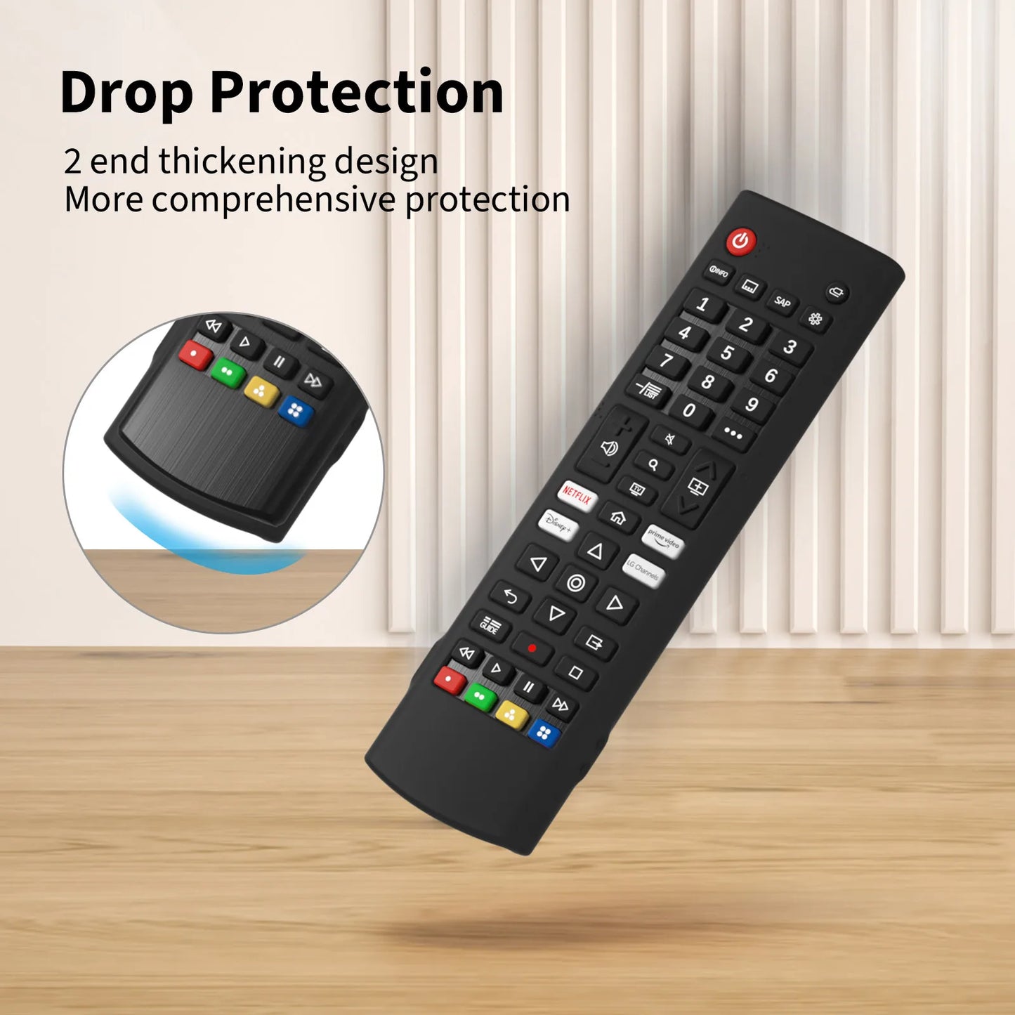 New For LG AKB76040302 LG AKB75375604 Remote Control Case Soft Silicone Protective Cover Compatible Replacement Accessories Peaceful Pleasures Health and Wellness