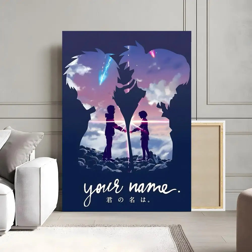 Your Name Anime Canvas Poster | Waterproof Wall Art Decor Anime Canvas Poster Peaceful Pleasures Health and Wellness