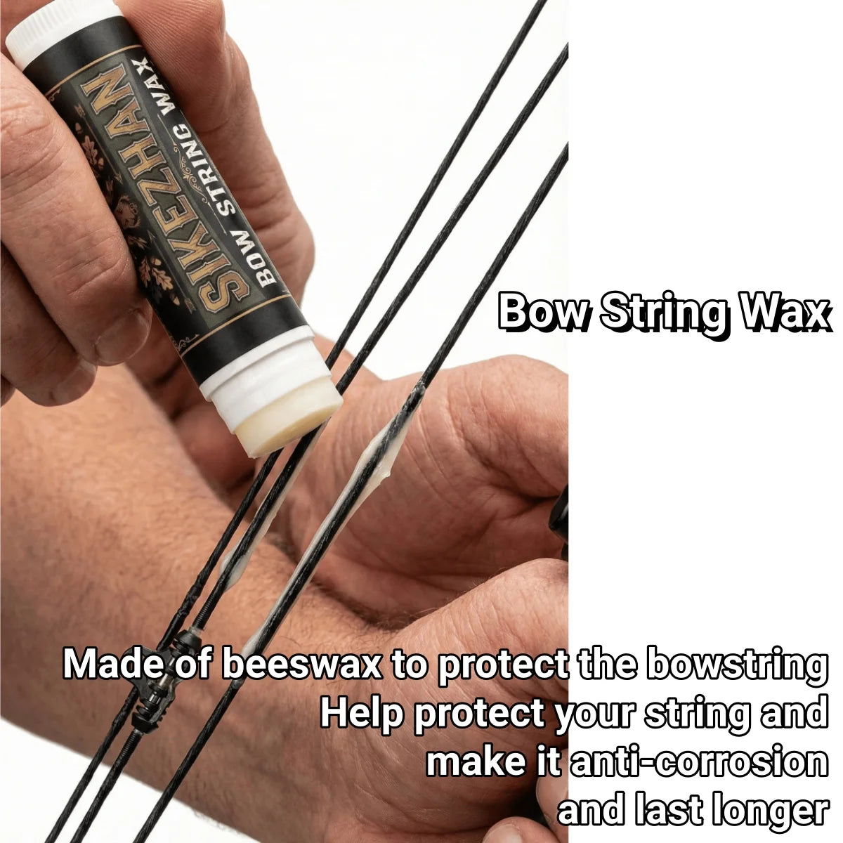 6g Archery Bow String Wax Rail Lube Stick Universal for Crossbow Compound Recurve Bows Waterproof Maintenance Protects & Frays Peaceful Pleasures Health and Wellness