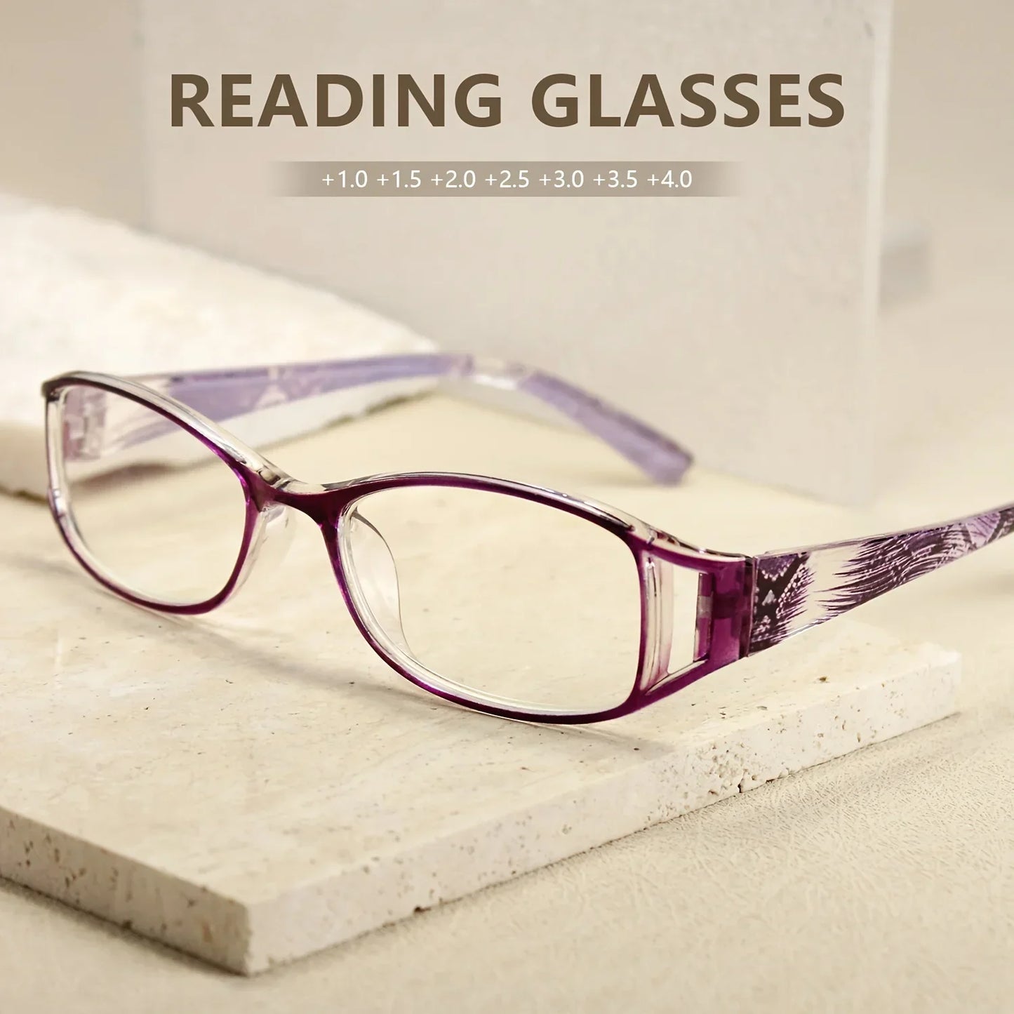 Winful Rectangular Reading Glasses | Fashionable Presbyopia Set