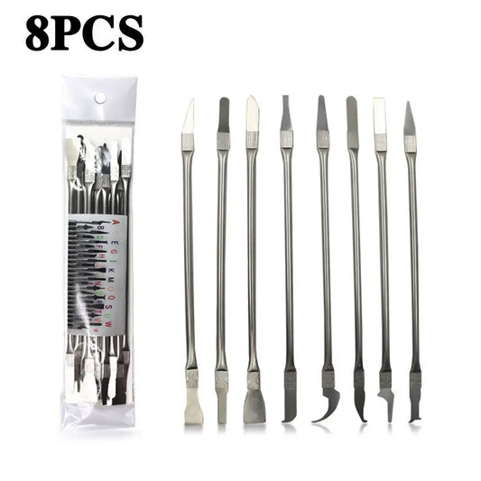 8-Piece CPU IC Chip Glue Remover Blades | BGA Phone Repair Kit IC Chip Repair Blades Oasis Select
