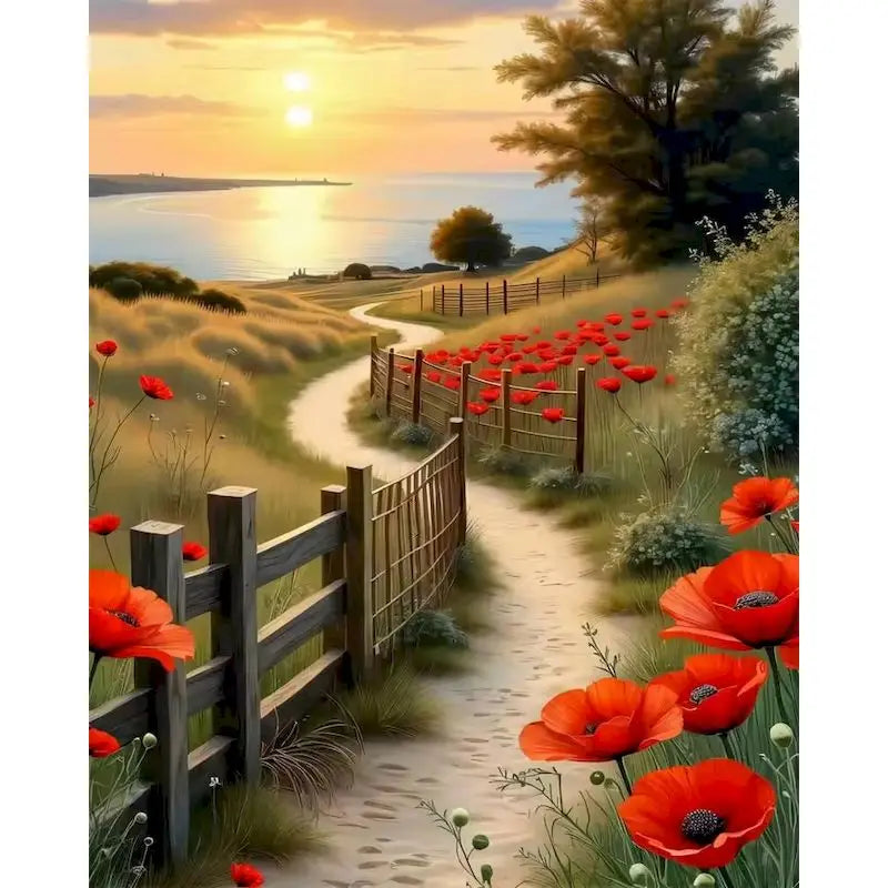 GATYZTORY Oil Painting By Numbers Frame Canvas Painting Sunset Seascape Number Painting Wall Decor Diy Gift Drawing By Number Peaceful Pleasures Health and Wellness 111-3 50x70cm Unframed