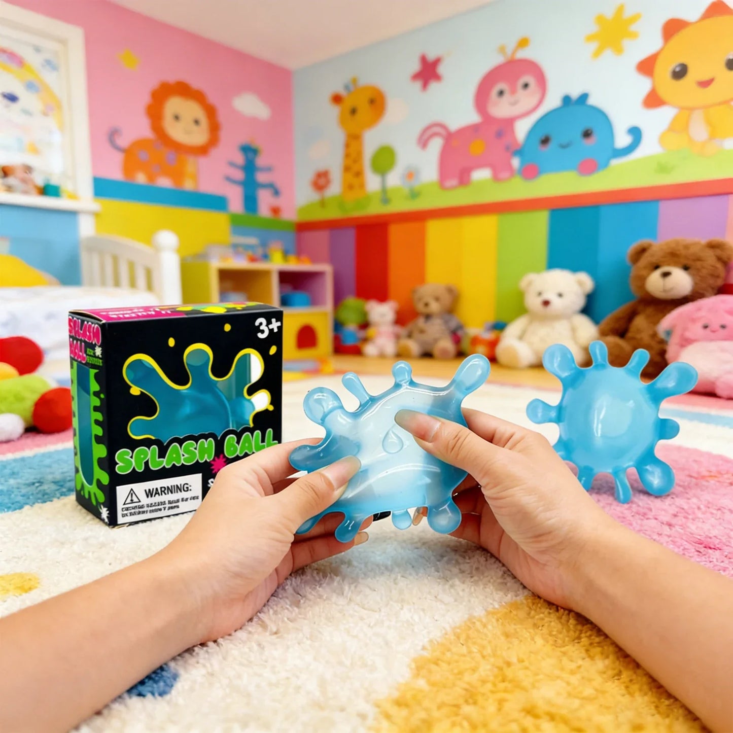 Rabbit Water Splash Fidget Cube – Sensory Calming Gadget