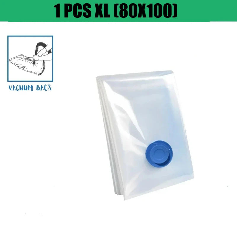 Vacuum Storage Bags for Clothes, Comforters & Bedding | 5 Sizes