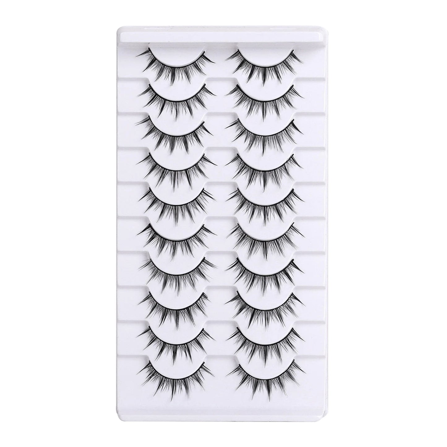 3D Fluffy False Eyelashes – 10 Pairs Full Strip Lashes