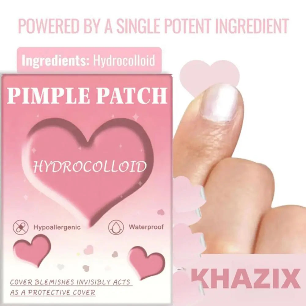 1080 Pcs Heart-Shaped Hydrocolloid Pimple Patches for Teens