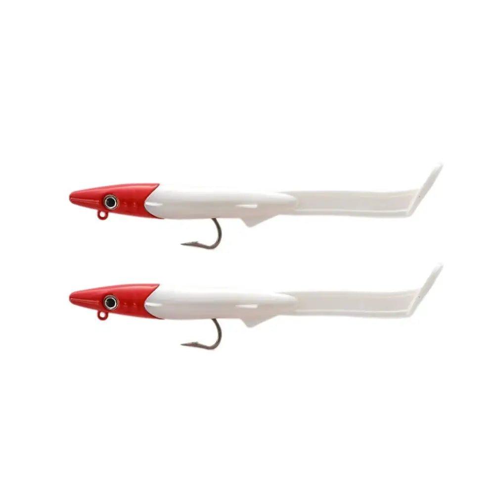 Soft Fishing Lures Kit 12cm 26g Eel Bait VMC Hook – 2 Pack