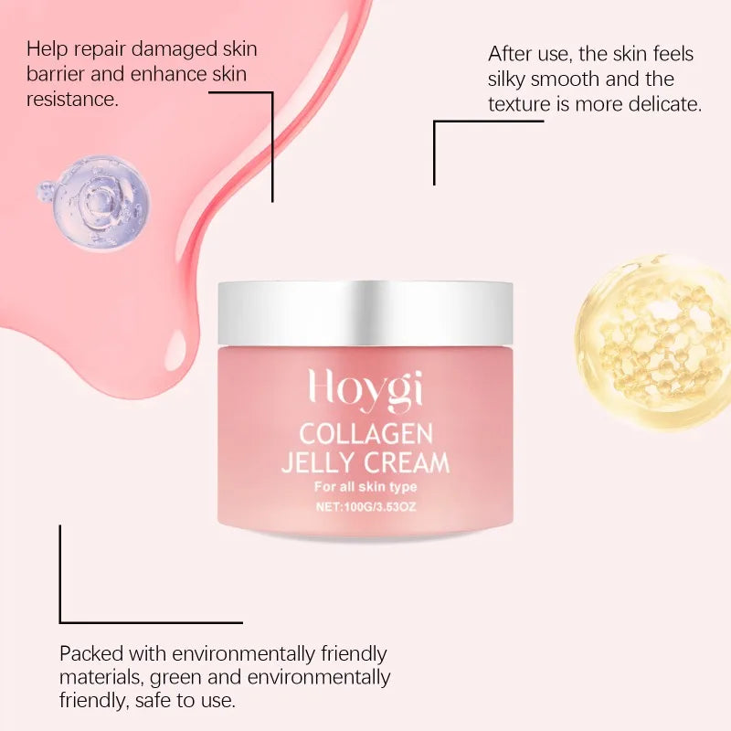 Collagen Jelly Cream Niacinamide And Hydrolyzed Collagen Strengthen The Skin Barrier Lasting Moisturizing Brightening Skin Care Peaceful Pleasures Health and Wellness