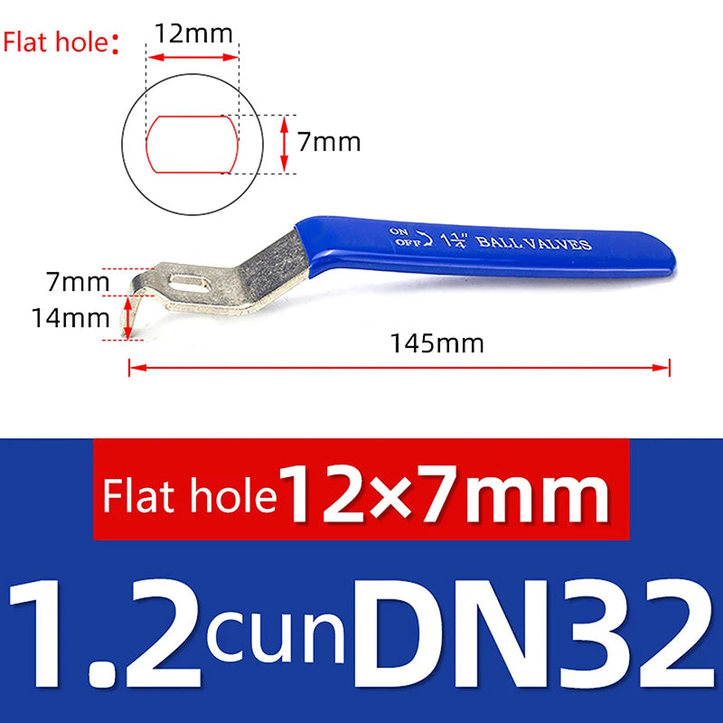 12cm-18.4cm Blue Handle Stainless Steel Ball Valve Handle Accessories Water Pipe Valve Switch Handle Wrench Water Pipe Wrench Peaceful Pleasures Health and Wellness D