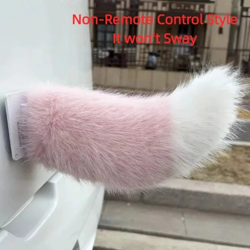 Electric Wagging Fox Tail Scooter Decoration | Remote Control