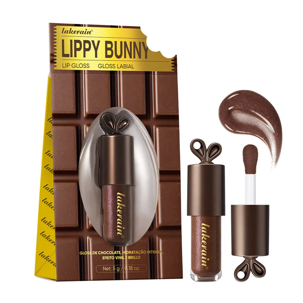 LIPPY BUNNY Lip Gloss | Chocolate Glow & Plumping Formula Lip Gloss Peaceful Pleasures Health and Wellness 2pcs