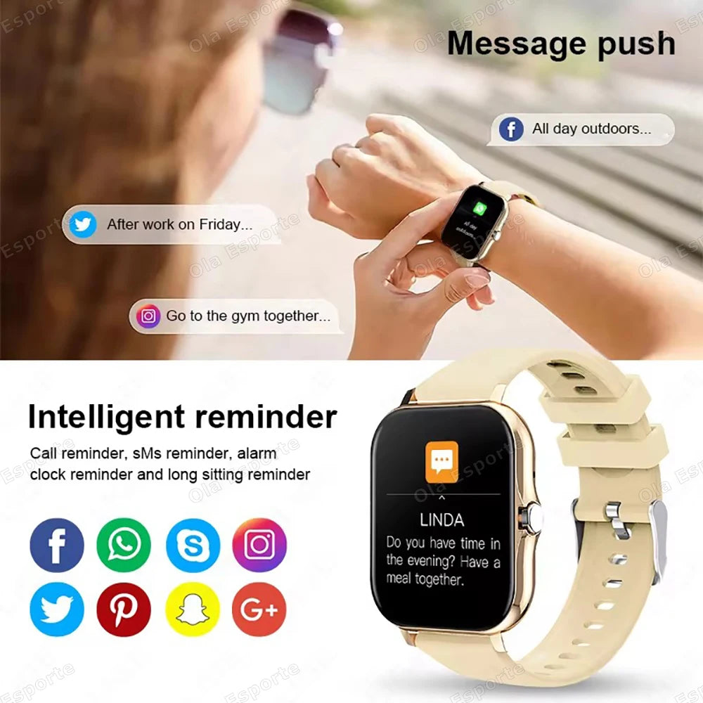 Multifunctional Smart Watch – Bluetooth Fitness Tracker for Men & Women