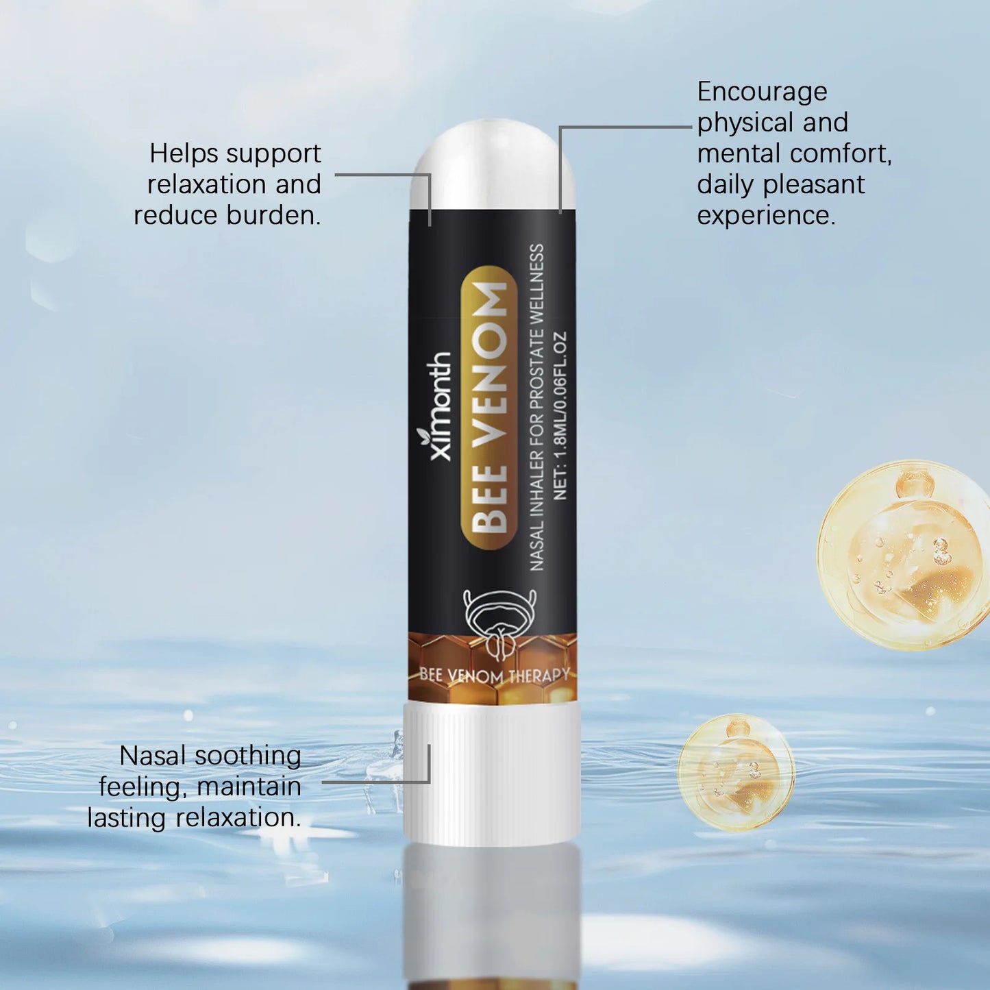 Ximonth Cooling Mint Nasal Inhaler Stick for Men – Energy Boost