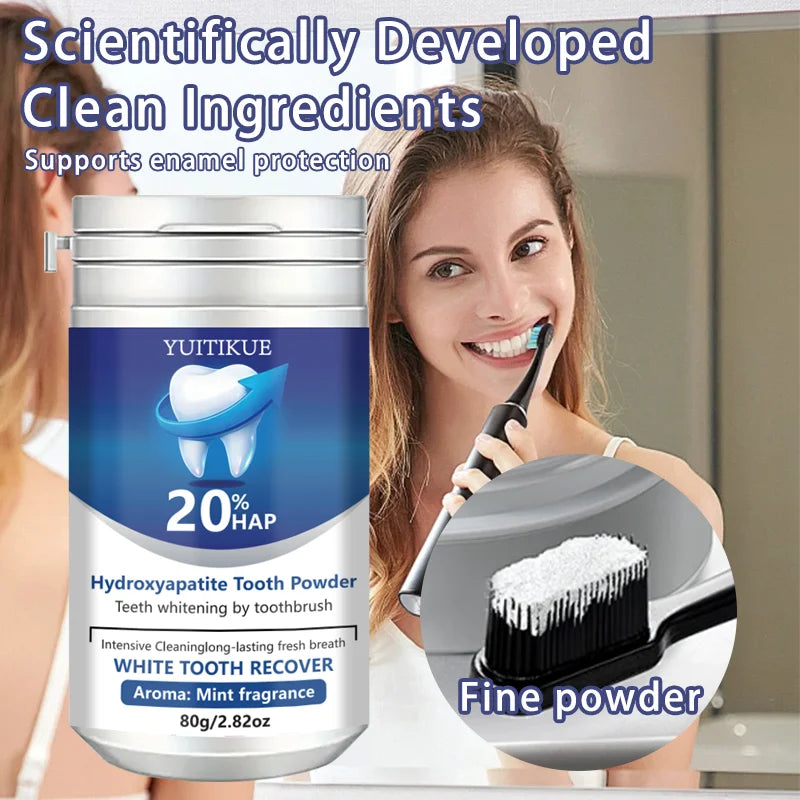 YUITIKUE 20% HAP Hydroxyapatite Toothpaste - Teeth Whitening Mint Fresh Breath Intensive Cleaning Toothpaste Peaceful Pleasures Health and Wellness