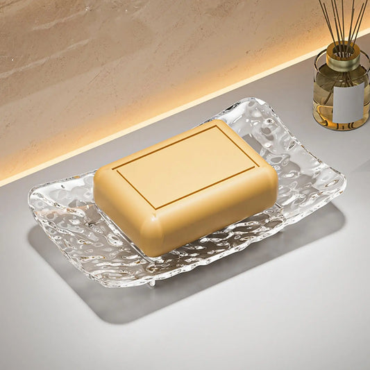 Soap Dish with Drain Holes – Non-Slip Quick-Dry Tray, 2-Pack Soap Dish Tray Oasis Select
