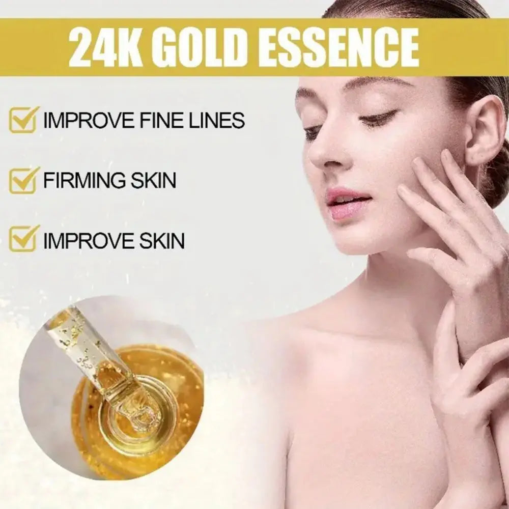 24K Gold Anti-Aging Collagen Face Serum – Lift & Nourish Gold Face Serum Peaceful Pleasures Health and Wellness