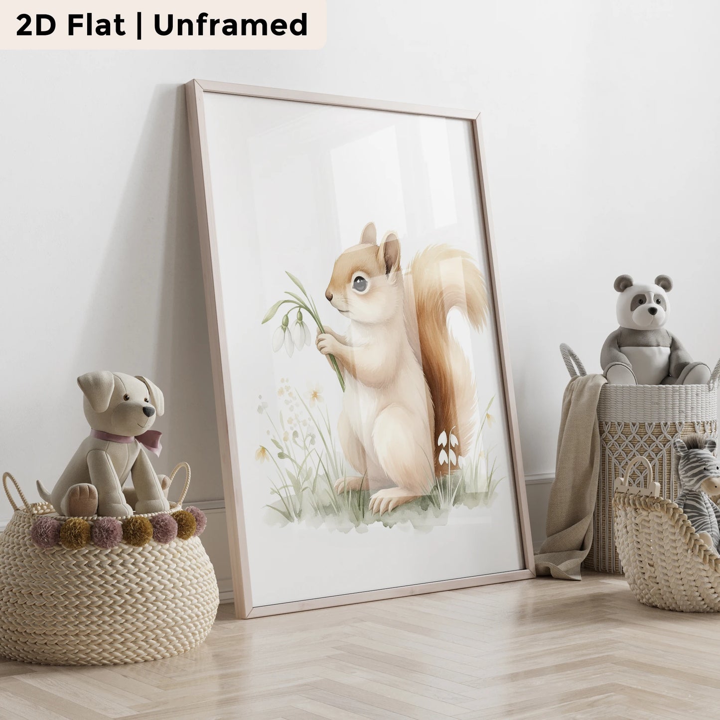 3-Piece Cartoon Fox & Sheep Canvas Wall Art | Kids Room Decor