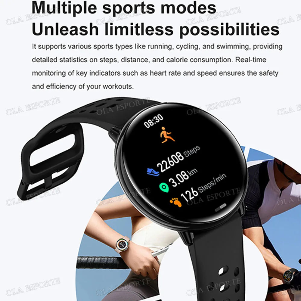 2026 New Men GPS Smart Watch 360 * 360 AMOLED Screen Bluetooth Call Heart Rate Monitoring IP68 Waterproof Smartwatch for Men Peaceful Pleasures Health and Wellness