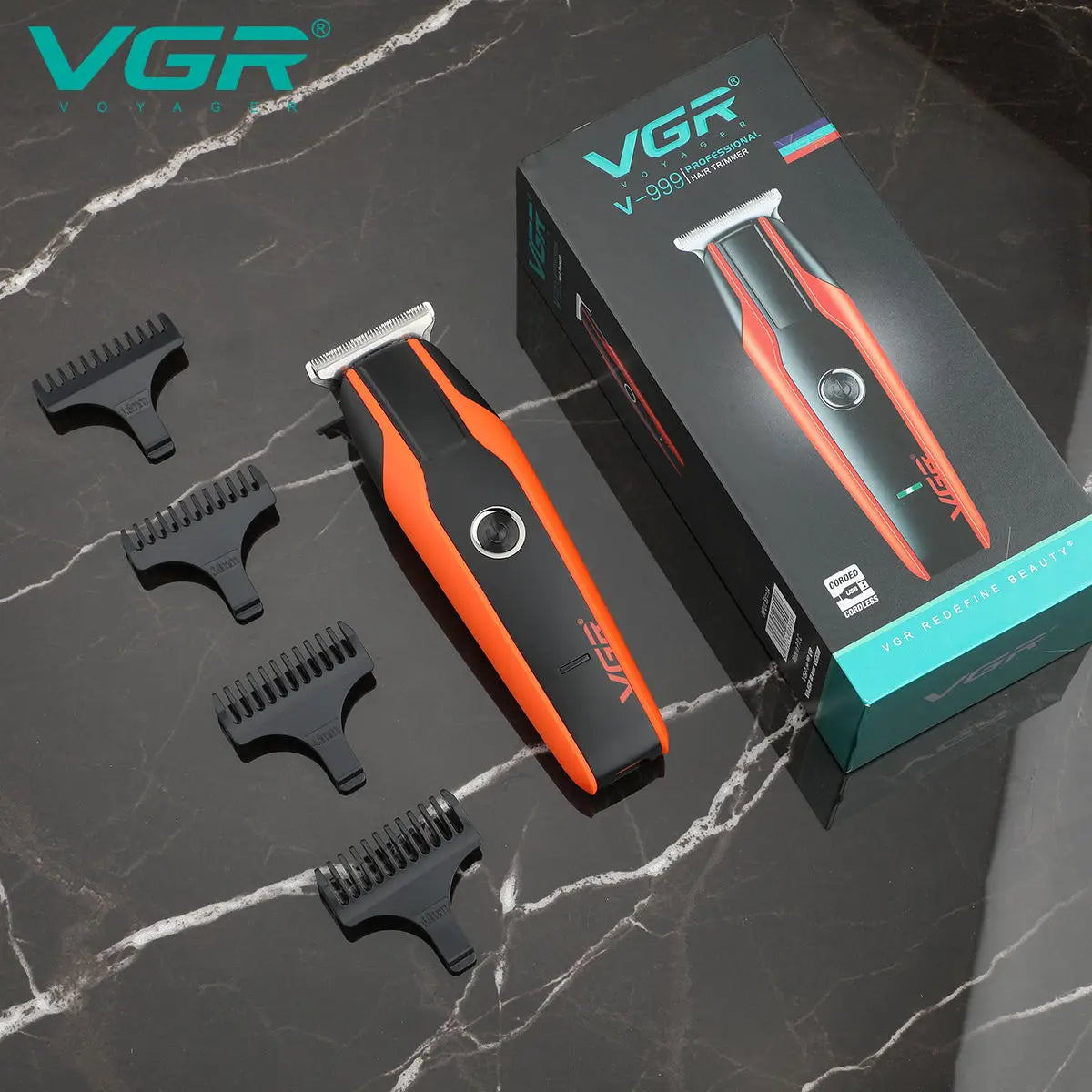 VGR 999 new electric clipper USB rechargeable oil head carving hair clipper electric pusher hair trimmer Peaceful Pleasures Health and Wellness