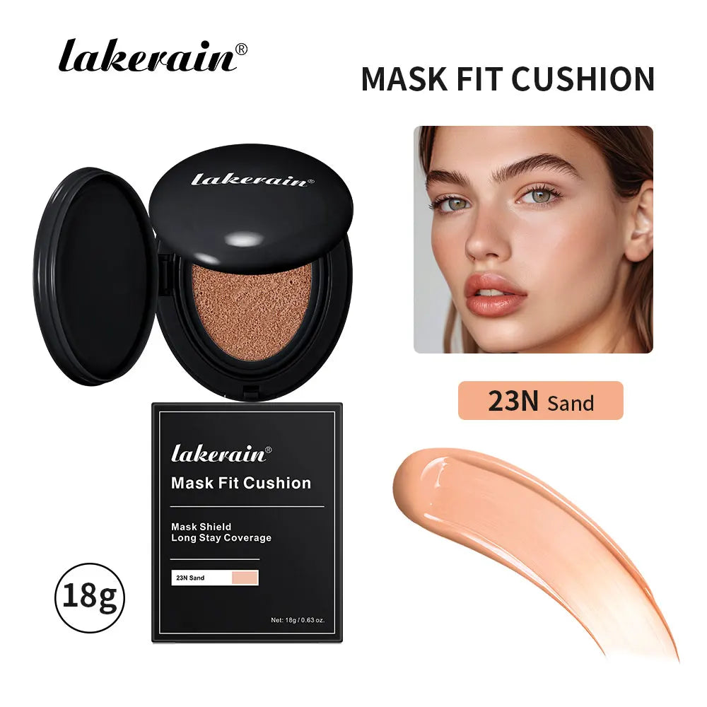 Mask Fit Cushion Foundation Natural Moisturizing Concealer Whitening Oil-control Women Base Long-lasting Makeup Korean Cosmetics Peaceful Pleasures Health and Wellness 23N Sand