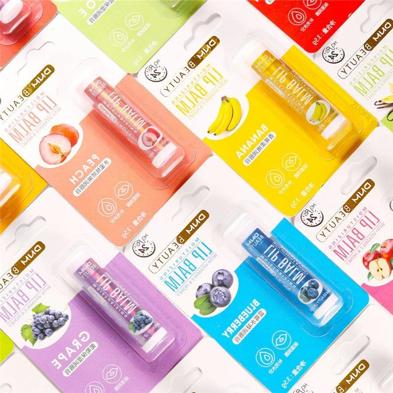 DNM 18-Color Moisturizing Lip Balm | Aloe & Vitamin E Lip Care