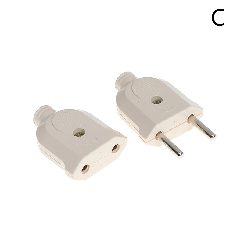 New 2 Pin EU Plug Male Female electronic Connector Socket Wiring Power Extension Peaceful Pleasures Health and Wellness C 0