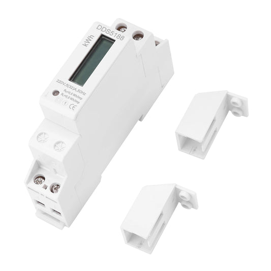 DDS5188 Digital LCD 220V Single Phase Din Rail Electric Meter 5-32A Peaceful Pleasures Health and Wellness Default Title